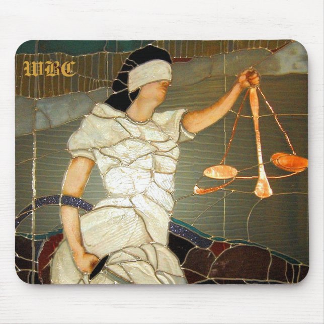 Tapis De Souris Madame majestueuse Justice dans la conception en (Devant)