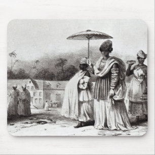 Tapis De Souris Madame portant l'enfant au baptême