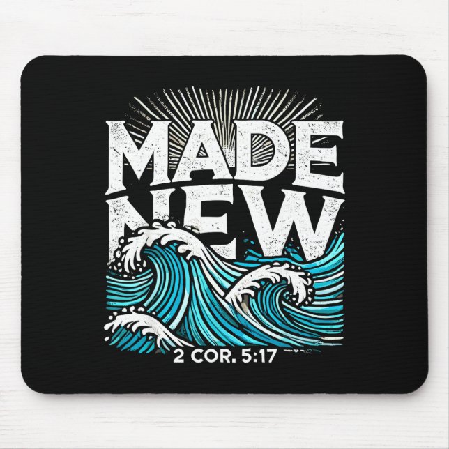 Tapis De Souris Made New Baptized Baptism  (Devant)