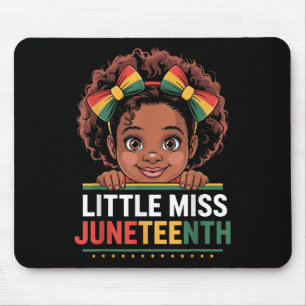 Tapis De Souris Mademoiselle Juneteenth Liberté Américaine Africai