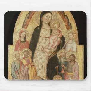 Tapis De Souris Madonna et enfant couronnés
