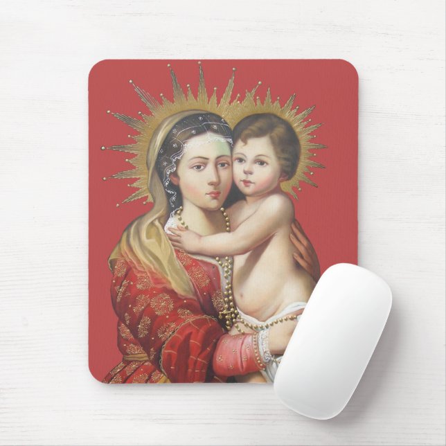 Tapis De Souris Madonna et son enfant (Avec souris)