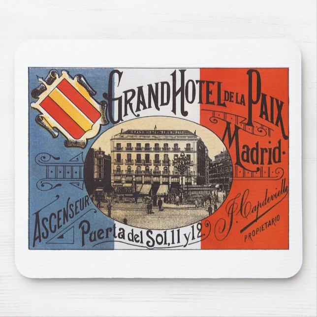 Tapis De Souris Madrid vintage (Devant)