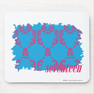 Tapis De Souris Magenta-Aqua 4 de damassé