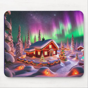 Tapis De Souris Magic Winter Wonderland : Village de Père Noël