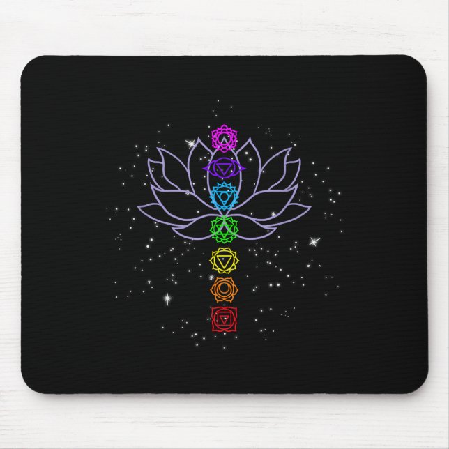Tapis De Souris Magical Mandala Lotus Lines Cool Mandala Design Lo (Devant)