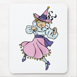 Tapis De Souris Magicien d'Oz vintage, jolie fille dansante Munchk