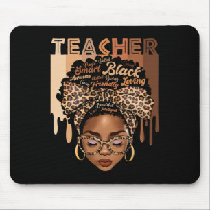 Tapis De Souris Magie Black Teacher Histoire Noire Mois Afro Cheve