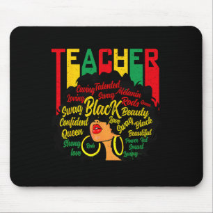 Tapis De Souris Magie de l'enseignant noir Éducation à l'histoire