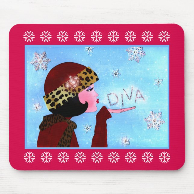Tapis De Souris "Magie hivernale" DIVA (Devant)