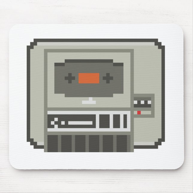 Tapis De Souris Magnétophone à cassettes de bande de C64 Datasette (Devant)