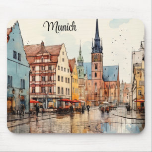 Tapis De Souris Magnifique Munich peint