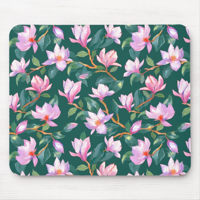 Tapis De Souris Magnolia en floraison (Devant)