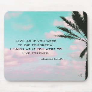Tapis De Souris Mahatma Gandhi Quote Tropical Themed Inspirational