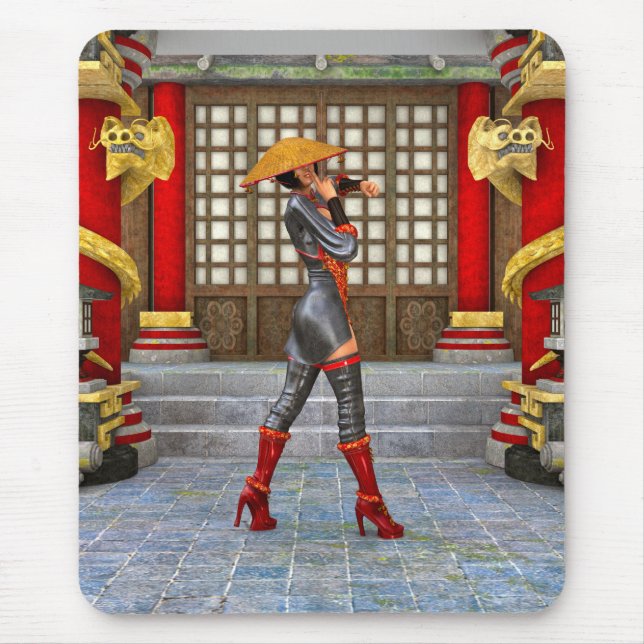Tapis De Souris Maiden, guerrier asiatique (Devant)