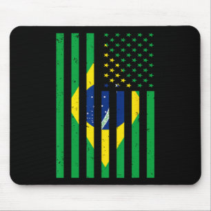 Tapis De Souris Maillot Brésil Brasil Football Usa Drapeau Amériqu