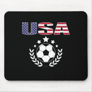 Tapis De Souris Maillot de fans de football d'Amérique fière - Dra