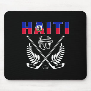 Tapis De Souris Maillot des fans de hockey sur glace haïtiens - So