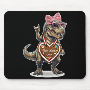 Tapis De Souris Main de roche T Rex Meilleure maman de tous les te
