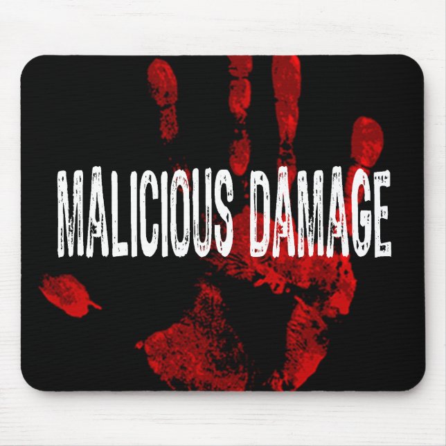 Tapis De Souris main de sort malheureux (Devant)