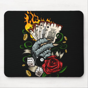 Tapis De Souris Main Des Cartes