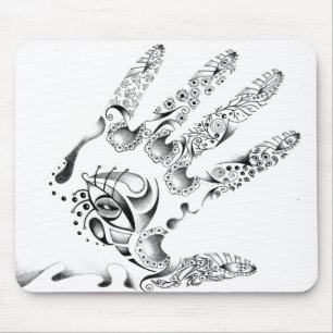 Tapis De Souris Main Mousepad de henné