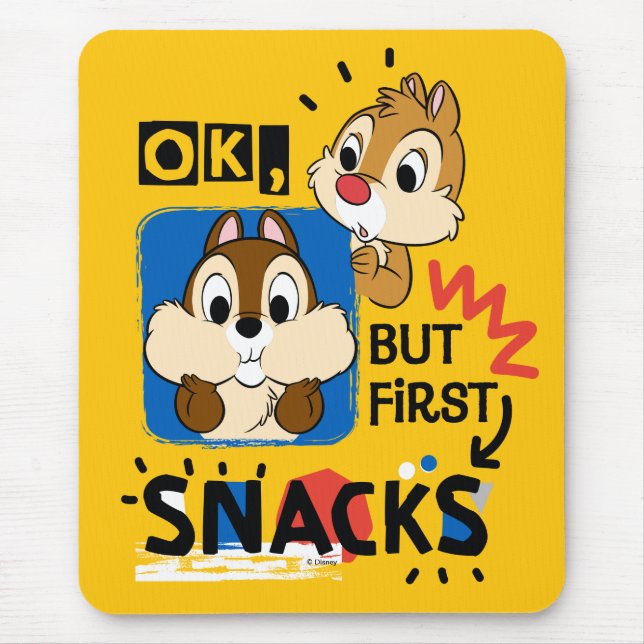 Tapis De Souris Mais Les Premiers Snacks Chipmund (Devant)