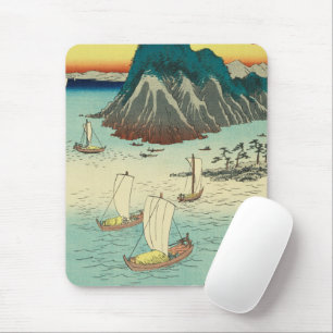 Tapis De Souris Maisaka, Japon : Estampe japonaise vintage Ukiyo-e
