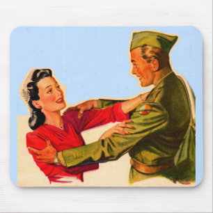 Tapis De Souris Maison 2ÈME GUERRE MONDIALE des années 1940 de la 