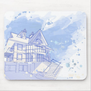 Tapis De Souris maison : aspiration d'aquarelle