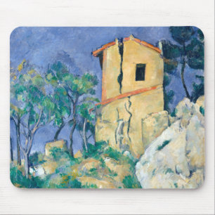 Tapis De Souris Maison aux murs craqués Paul Cezanne Post Imp