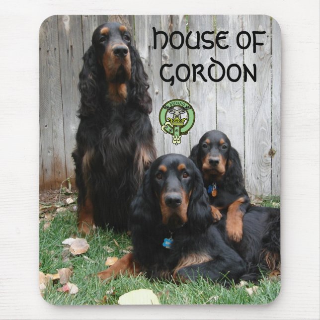 Tapis De Souris MAISON DE GORDON, Gordon Setter Mousepad (Devant)