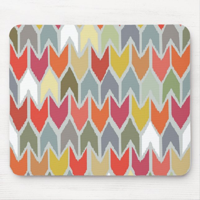Tapis De Souris maison de plage ikat chevron (Devant)