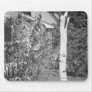 Tapis De Souris Maison d'oiseau dans le jardin
