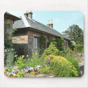 Tapis De Souris Maisonnette anglaise II avec jardin fleuri Photogr