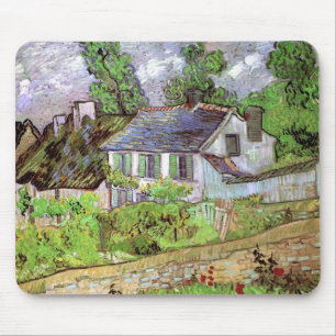 Tapis De Souris Maisons à Auvers par Vincent van Gogh