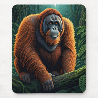 Tapis De Souris Majestic Orangutan in the Jungle