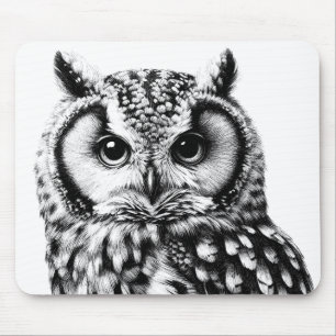 Tapis De Souris Majestic Owl Mousepad pour ordinateur portable