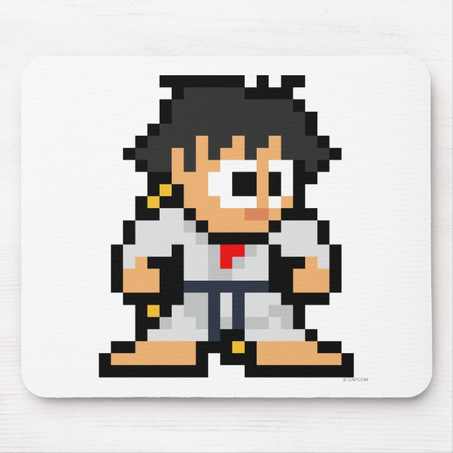 Tapis De Souris Makoto à 8 bits (Devant)