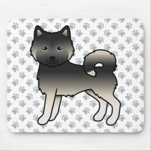 Tapis De Souris Malamute d'Alaska Agouti Chien de Dessin Animé Mig