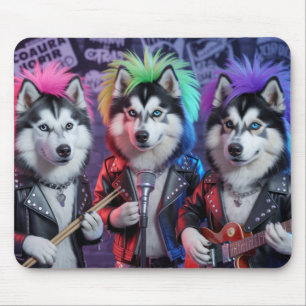 Tapis de souris Malamute Punk Rockers