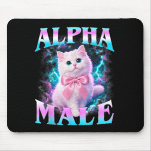 Tapis De Souris Mâle Alpha Chat Mignon Chaton Hommes Femmes Chat D