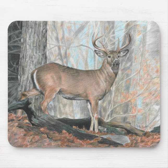 Tapis De Souris Mâle Mousepad de Whitetail (Devant)