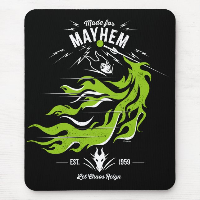 Tapis De Souris Maléfique | Fait pour Mayhem | Que le chaos règne (Devant)