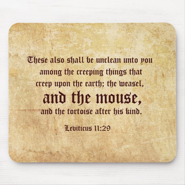 Tapis De Souris Malpropre (Devant)