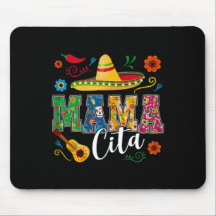 Tapis De Souris Mama Cita Cinco De Mayo Mexicaine Sombrero Guitare