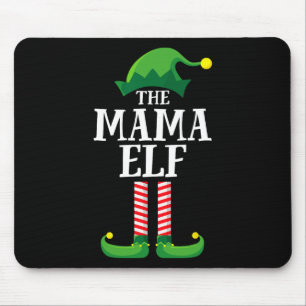 Tapis De Souris Mama Elf Matching Famille Groupe Noël Maman