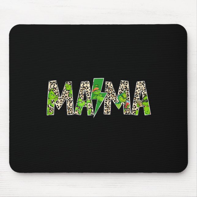 Tapis De Souris Mama Leopard Retro Mom Nanny Grandma Mother's Day  (Devant)