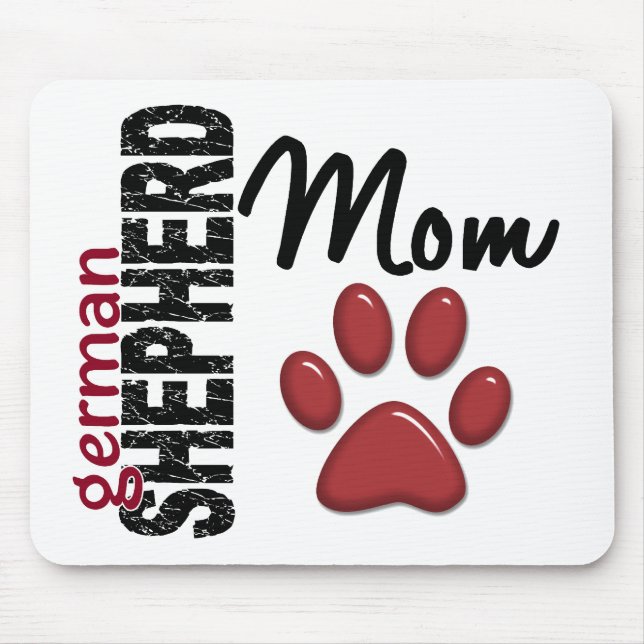 Tapis De Souris Maman 2 de berger allemand (Devant)