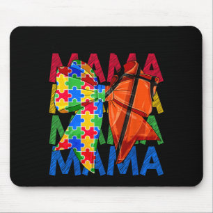 Tapis De Souris Maman autiste Arc-en-ciel Coquette Bow